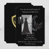 Invitation Bal masqué (Devant / Derrière)