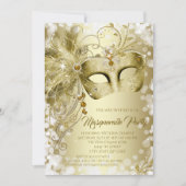 Invitation Bal masqué au Masque d'Or (Devant)