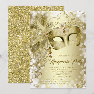 Invitation Bal masqué au Masque d'Or
