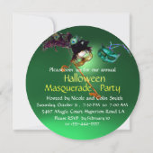 Invitation BAL MASQUÉ ÉMERAUDE, Vert Orange (Dos)