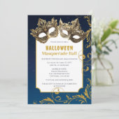 Invitation Bal Masquerade Halloween (Debout devant)