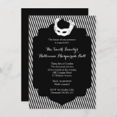 Invitation Bal Masquerade Halloween (Devant / Derrière)
