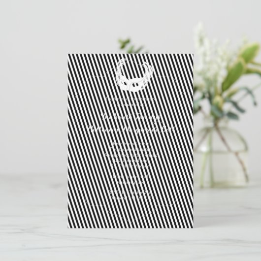 Invitation Bal Masquerade Halloween (Debout devant)