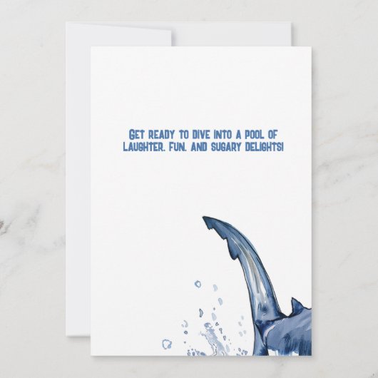 Invitation Balade de requin 2 Pool Party (Dos)