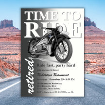 Balade en moto classique grise pour une fête de re