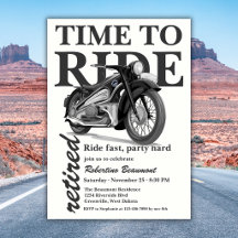 Balade en moto classique grise pour une fête de re
