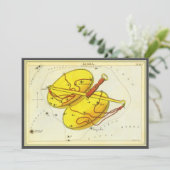 Invitation Balance de la constellation vintage Libra Urania's (Debout devant)