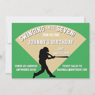 Invitation Balancer dans un anniversaire de baseball