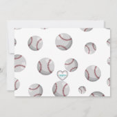 Invitation Balancer dans un anniversaire de baseball (Dos)