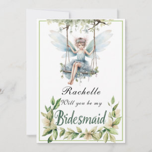 Invitation Balançoire de Fée Bleue Seras-tu ma Demoiselle d'H