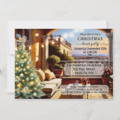 Invitation Balcon italien confortable Dîner de Noël (Devant)
