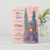 Invitation Balcon rustique et Mariage mexicain Plante (Debout devant)