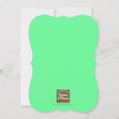 Invitation Balcon Vert Moderne Minimal N'Importe Quel Numéro  (Dos)