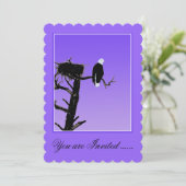 Invitation Bald Eagle at Sunset - Art original de la faune (Debout devant)