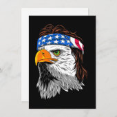 Invitation Bald Eagle Mullet USA (Devant / Derrière)
