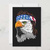 Invitation Bald Eagle Mullet USA (Devant)