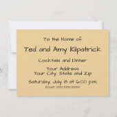 Invitation Baleine antique Vie marine (Dos)