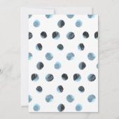 Invitation Baleine bleue Première fête d'anniversaire Invitat (Dos)