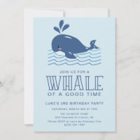 Baleine d'un bon temps bébé garçon fête d'annivers