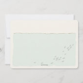 Invitation Baleine d'un temps Baby shower de piscine d'été (Dos)