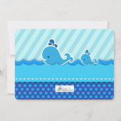 Invitation Baleine Nautique Sous La Mer Photo (Dos)