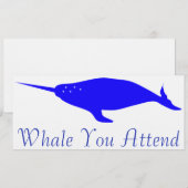 Invitation Baleine que vous vous occupez (Devant / Derrière)