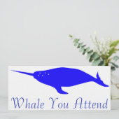 Invitation Baleine que vous vous occupez (Debout devant)