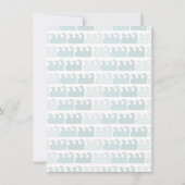 Invitation Baleine sous l'invitation du Baby shower marin (Dos)