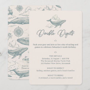 Invitation Baleines dans les Nuages Voyage Céleste 10e Annive