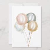 Invitation Baleines Magiques Et Étoiles Fête Virtuelle Annive (Dos)