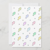 Invitation Baleines mignonnes - Anniversaire de enfant Pool P (Dos)