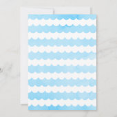 Invitation Baleines nautiques sous le Baby shower marin (Dos)