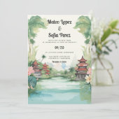 Invitation Bali Indonésie Destination Mariage (Debout devant)