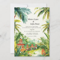 Bali Mariage Inviter Paysage Tropical