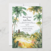 Invitation Bali Mariage Inviter Tropical (Devant)