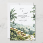Invitation Bali Paysage Destination Mariage (Devant)