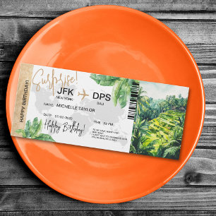 Invitation Bali Retraite Surprise Anniversaire Pass