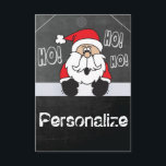 Invitation Balise cadeau Jumbo Père Noël Chalkboard Style<br><div class="desc">Un Balise Cadeau Personnalisé Jumbo Père Noël. 3 po x 5 po. Style de tableau de bord. Laminer et l'utiliser année après année. ⭐ Ce produit est entièrement personnalisable. Les graphiques et le texte peuvent être supprimés, déplacés, redimensionnés, modifiés, tournés, etc... ⭐ 99% de mes designs dans mon magasin sont...</div>