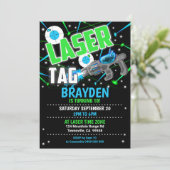 Invitation Balise laser Bleu Laser Invitation de l (Debout devant)