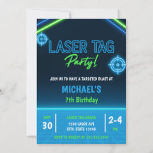 Balise laser du garçon Neon Glow Anniversaire