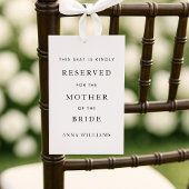 Invitation Balise simple pour fauteuil Mariage, étiquette ass
