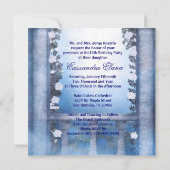 Invitation Ball Gown Royal Navy Blue Rose Quinceanera (Dos)