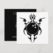 Invitation balle de bowling (Devant / Derrière)