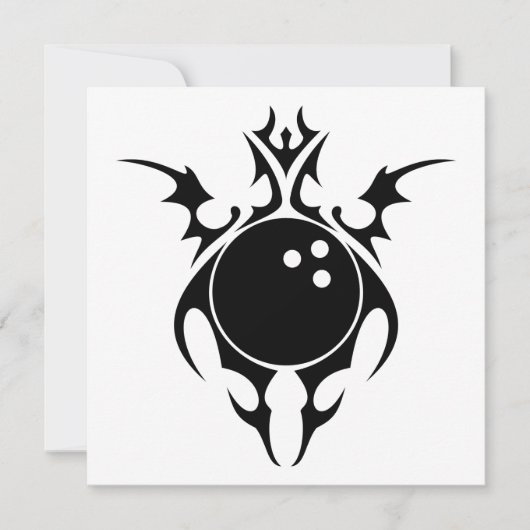 Invitation balle de bowling (Devant)