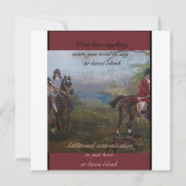 Invitation balle de chasseur (Dos)