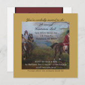 Invitation balle de chasseur (Devant / Derrière)