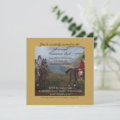 Invitation balle de chasseur (Debout devant)