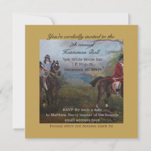 Invitation balle de chasseur