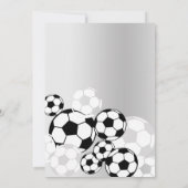 Invitation Balle de football fête d'anniversaire (Dos)