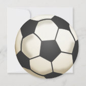 Invitation Balle de football fête d'anniversaire (Dos)